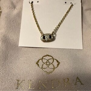 Kendra Scott Gold Necklace with crystal accents